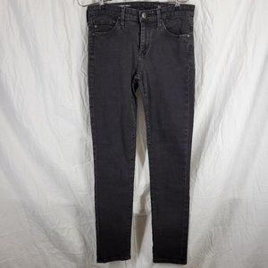 Adriano Goldschmied Prima Mid-rise Cigarette Black Denim Jeans sz 25